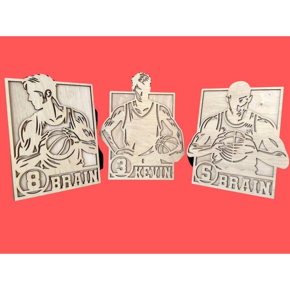 Personalized BASKETBALL Sign Laser Engraved Gift Custom Plaque Sports Trophy - Picture 1 of 3